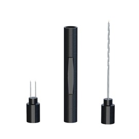 Linkidea Zigarren-Ziehwerkzeug aus Aluminiumlegierung, 2-in-1 Zigarrenstanzer, Ziehzigarrenwerkzeug mit Doppelnadel, scharfer Stanzer für Zigarrenschneider als Geschenk (schwarz)