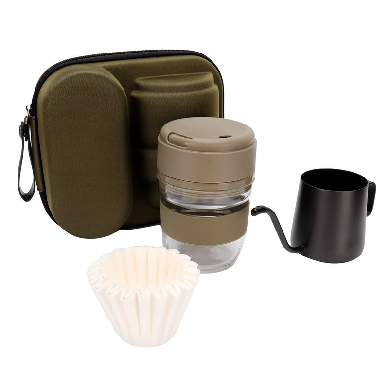 Hand Brewed Coffee Pot Set Travel Manual Coffe Maker with