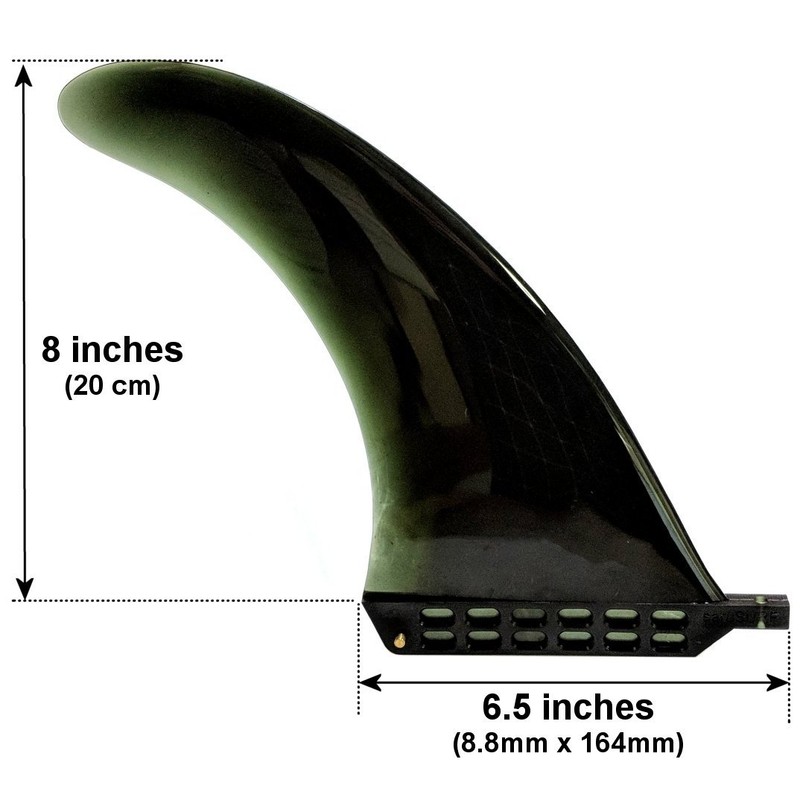 20cm センターフィン Soft ソフトフレックス 8" for ロングボード SUP パドルボード saruSURF