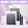 WENDY LASHES WENDY Lashes Clusters D Curl Lash Clusters 40D