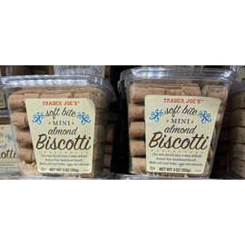Trader Joe's 2 Pack Trader Joe's Soft Bite Mini Almond Biscotti 8 oz