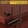#6 * 3/4" Wood Screws, Flat Head Phillips Black Stainless