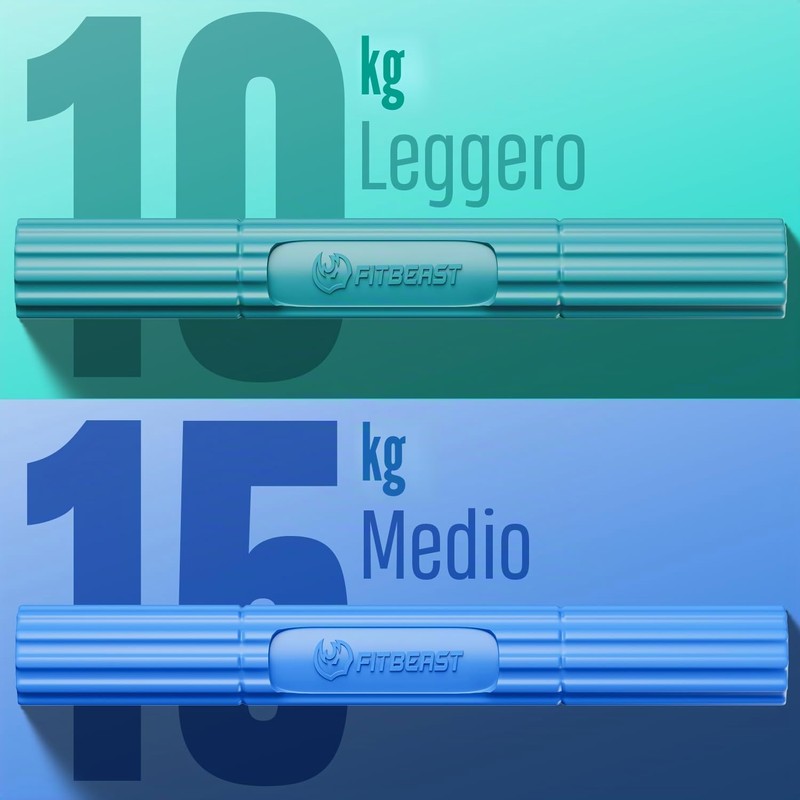 FitBeast Set di 2 barre per esercizi a mano per