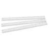 TAICHEUT 60 PCS 30cm Clear Plastic Ruler, 12 Inch Plastic