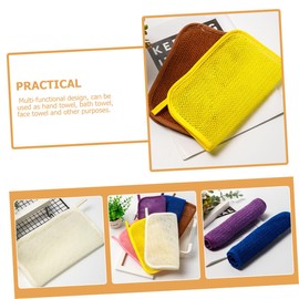 Healeved 2pcs African Bath Net Sponge Exfoliating Net Shower Scrubber Bath Scrub Towels Versatile Cleaning Foaming Random Color