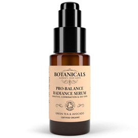Pro-Balance Radiance Facial Serum - Age Defying, Brightening Repair Formula to Help Prevent Premature Ageing in Sensitive, Oily or Combination Skin, Organic Green Tea & Avocado (30ml)