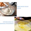 MEISO 3Pcs Whisk Attachment, Food-Grade Stainless Steel Hand Mixer Attachments,