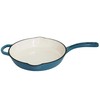 Mirro MIR-19061 12" Cast Iron Skillet, 12 Inch, Teal