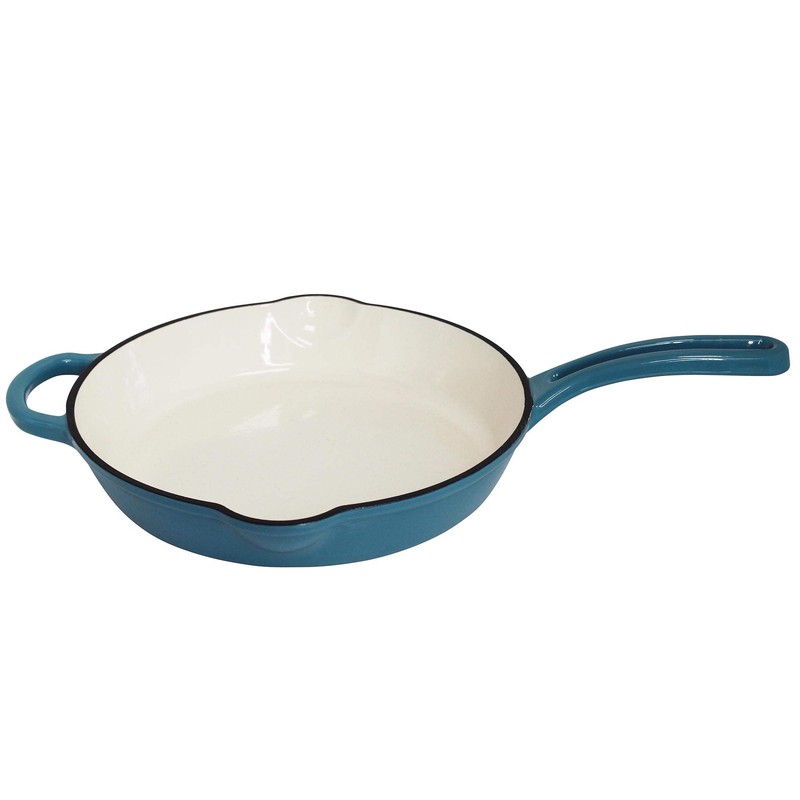 Mirro MIR-19061 12" Cast Iron Skillet, 12 Inch, Teal