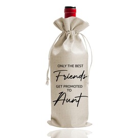 DOI-LANEE Aunt Gifts - Great Aunt, Pregnancy Announcement, Baby Reveal Wine Bag (DL055)