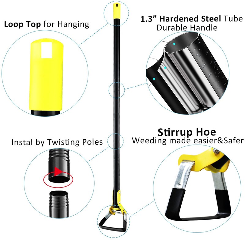 DonSail Hoe Garden Tool -Scuffle Garden Hoes for Weeding Gardening