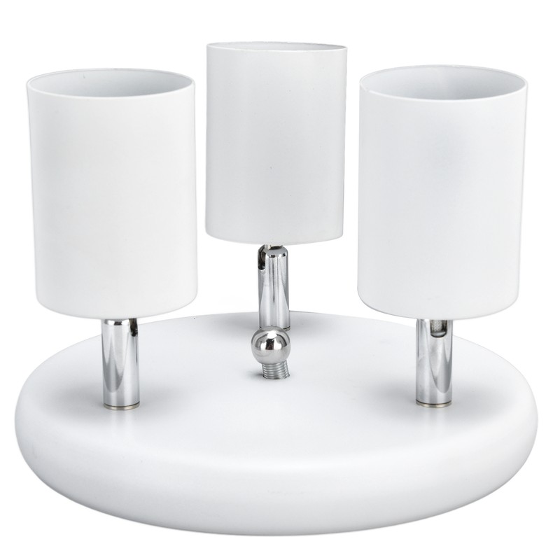 GU10 Ceiling Spotlight Holder 3 Head Rotating Lamp Base Fixture