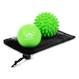 Acupoint Physical Therapy Massage Balls - Ideal for: Yoga, Deep Tissue Massage, Trigger Point Therapy and Self Myofascial Release Physical Therapy Equipment (Cork)