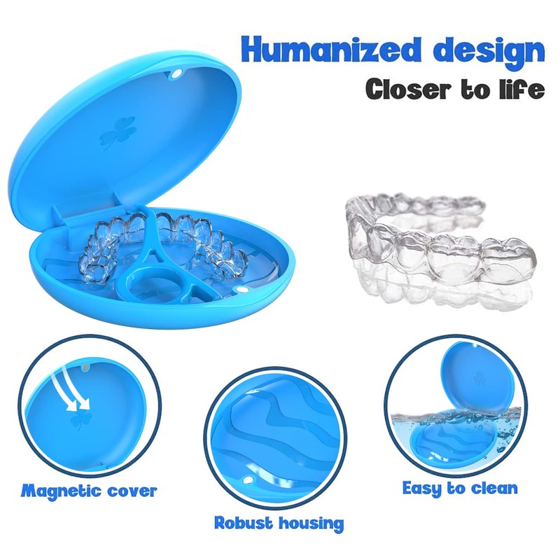 ARGOMAX 2 Pack Retainer Case, Aligner Case, Orthodontic Retainer Case,