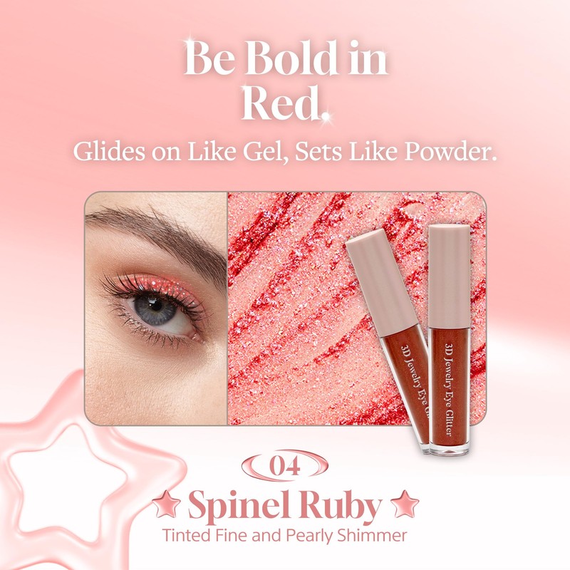 Hope Girl 3D Jewelry Eye Shadow (Spinel Ruby)