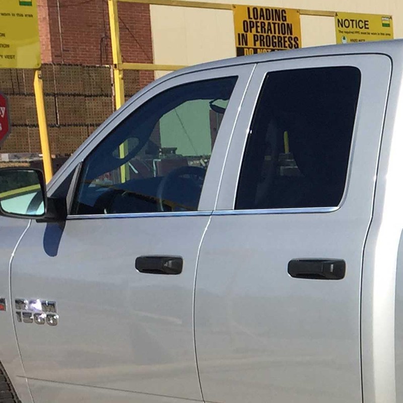 Upgrade Your Auto 4pc Chrome Window Sill Trim for Dodge