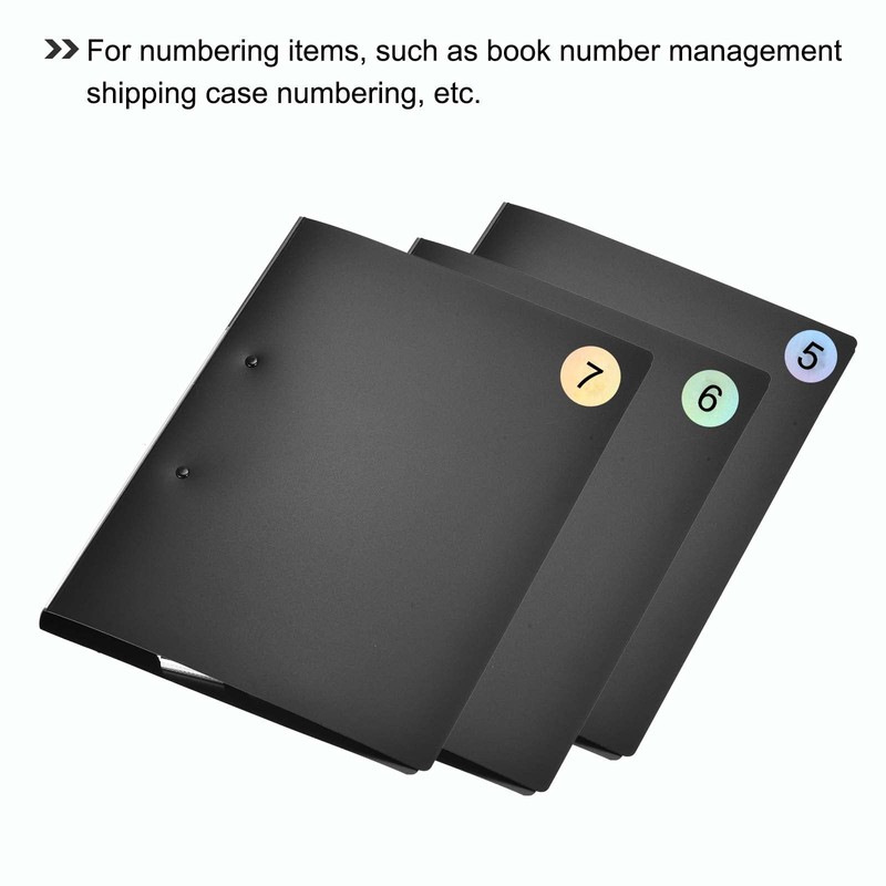 sourcing map Number Stickers 1 to 20 Round Reflective Stickers