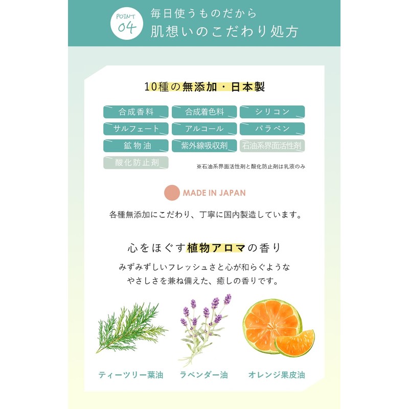 Oruna Organic Lotion, Milky Lotion, Essence, 7.9 inches (200/150/47 ml),