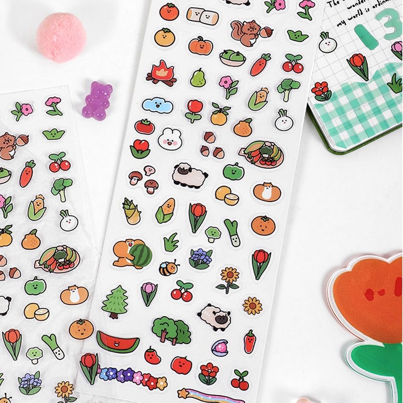Lemsoda Diary Stickers, Set of 4, Cute, Stylish, Daily Accessories,
