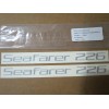 GRADY WHITE SEAFARER 226 NAMEPLATE CHARCOAL STD DECAL SET 8-7/8"