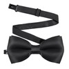 Medsuo Adjustable Kids Bow Tie Pre-tied Bowtie Solid Color Children