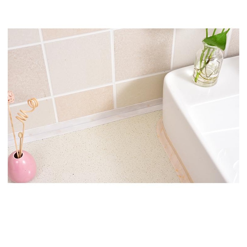 White Waterproof Caulk Tape PVC Self Adhesive Caulk Strip Joint