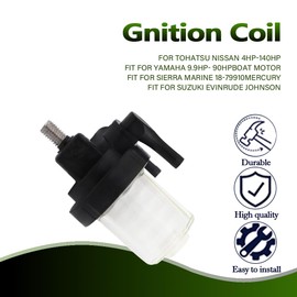 61N-24560-00 61N-24560-10 Fuel Filter Assy fit yamaha outboard fuel filter Tohatsu Nissan 4HP-140HP fit for Yamaha 9.9HP- 90HP Boat Motor Sierra Marine 18-79910 Mercury Suzuki Evinrude Johnson
