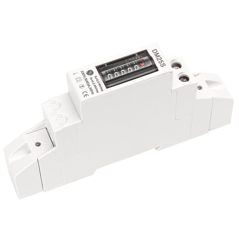Baomain 1-Module DIN Rail Energy Meter 5(40) A 220–230V 50Hz