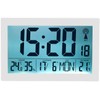 infactory Wall clock: XL Radio Controlled Clock with Double Alarm
