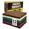 12-Pack 6"x9" Non-Woven Scuff Pads Multi Pack- Aluminum Oxide Abrasive