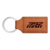 iPick Image - HEMI 392 Rectangular Brown Leather Key Chain
