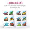 Isa's Friends® - Tattoos Kinder 96 Stück - Verteilungsgeschenk Dinos