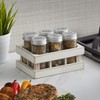 Kamenstein Good 6-Jar Italian Crate Spice Rack, White
