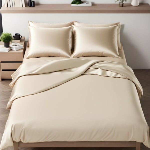 Cozyor Reversible Bed Linen 155 x 220 cm Shiny Matt,