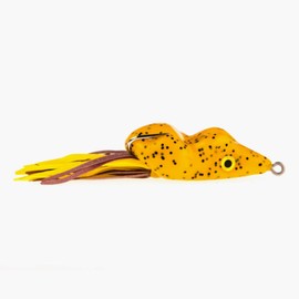 SOUTHERN LURE Scum Frog Bassrat Topwater Bass Fishing Hollow Body Lure with Weedless Hooks, Pumpkin Seed