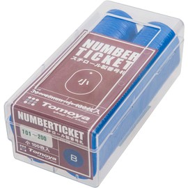 Small Styrofoam Number Tags #101-200, 100 Sheets (Blue)