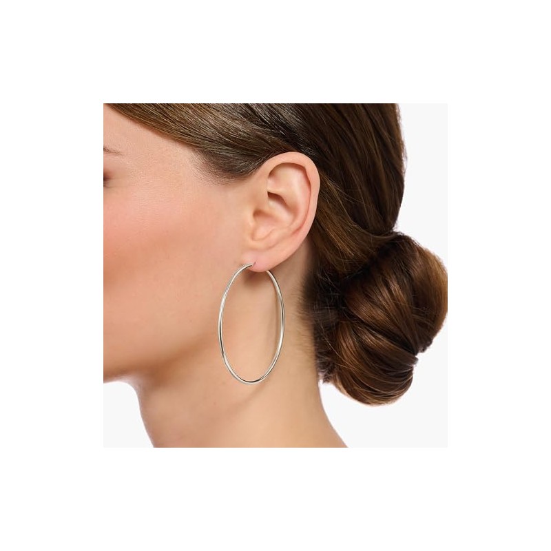 Thomas Sabo Large Hoop Earrings 925 Sterling Silver CR729-001-21, Sterling