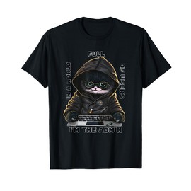 Cool Anonymous Cat Hacker - Hacker Cat Costume For Her/HIM Men Women Kids T-Shirt