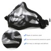 Metal Mesh Face Guard Tactics Half Cover Protective for Paintball