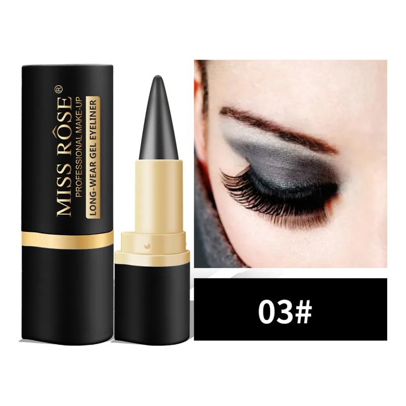 Delineador En Gel Resistente Al Agua Lápiz Ojos Miss Rose