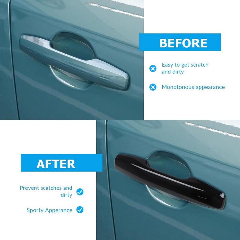 DLOVEG Upgraded Snap-on Door Handle Cover Compatible for 2026 Toyota
