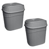 Bath Bliss 2 Pack Sailor Knot Swing Top Waste Bin
