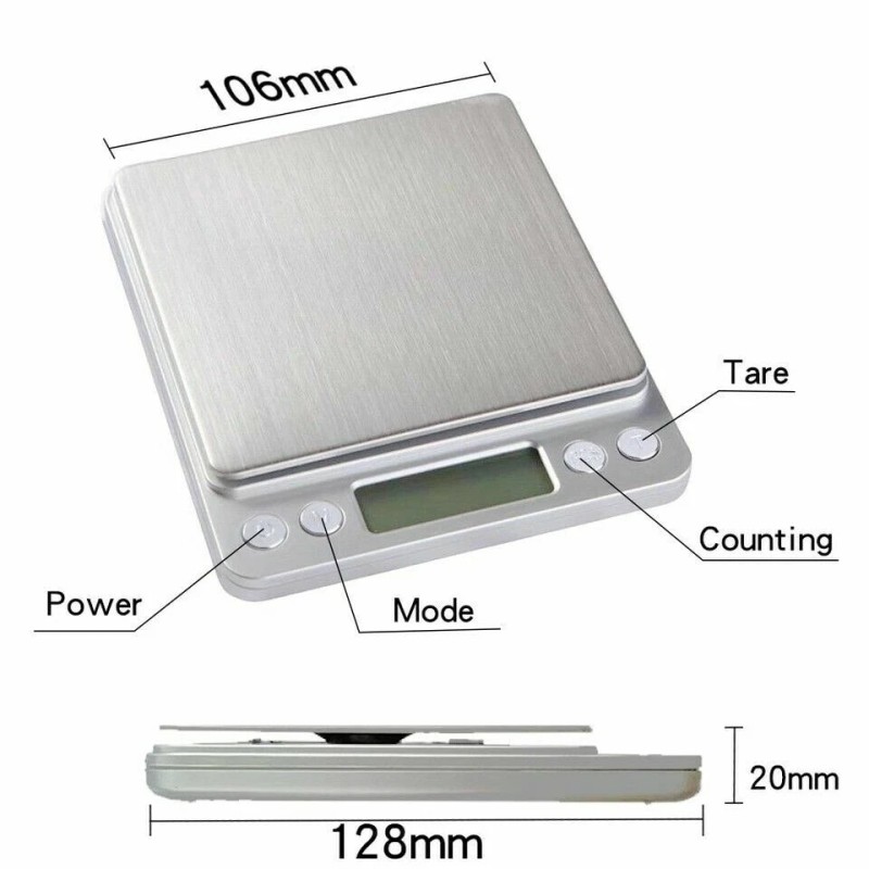 MagicTek 3000g x 0.1g Digital Scale Jewelry Pocket Gram Gold