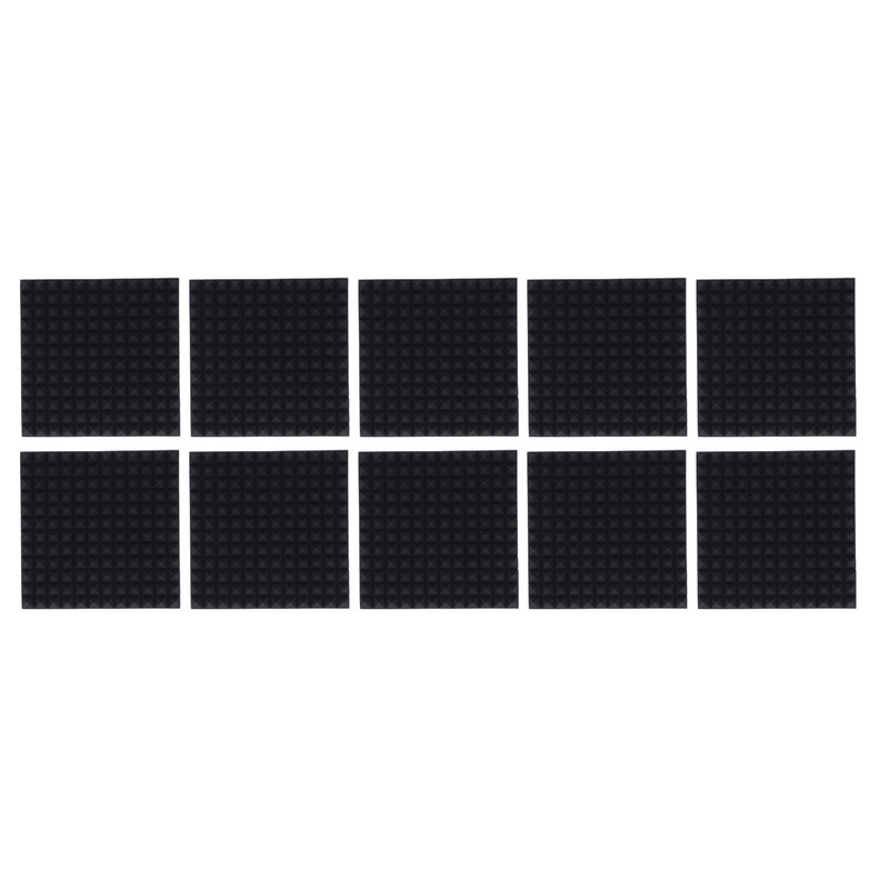 10PCS Acoustic Dampening Panels High Density Sound Insulation Pads for