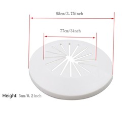 2Pcs Desk Cord Hole Cover, Cable Pass Through Wall Plate, Wall Cable Hider, Behind Wall TV Wire Kit Cable Hider, Wall Cable Management Kit for Office and Home Table Cable(White)