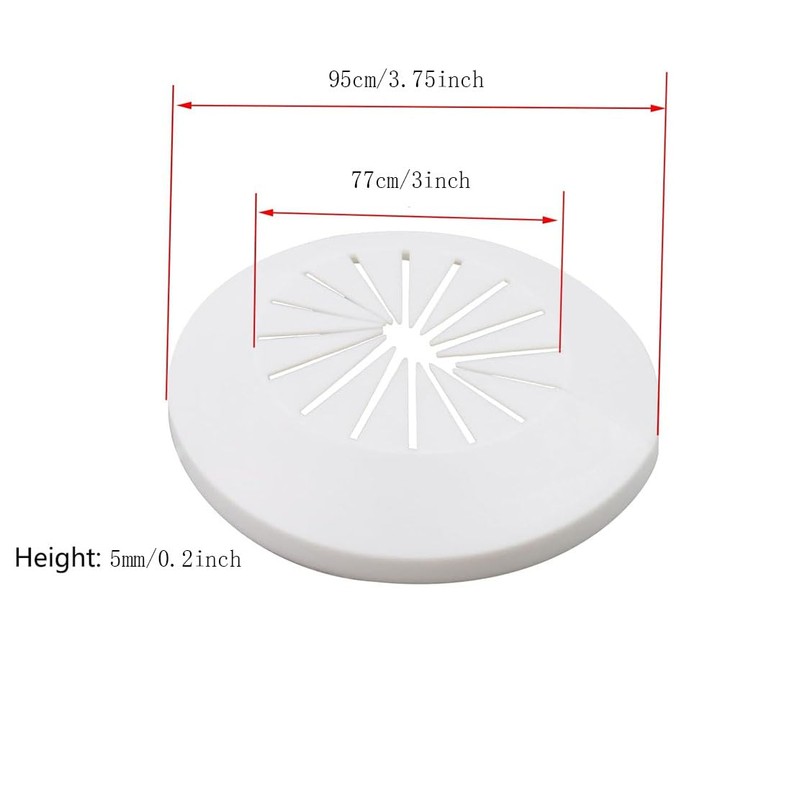 2Pcs Desk Cord Hole Cover, Cable Pass Through Wall Plate,