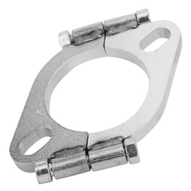Exhaust Flange Connection Kit, Clamp Flange Kit 2.5" 63mm Steel Exhaust Flange Flat Oval Split Repair Replacement Accessories