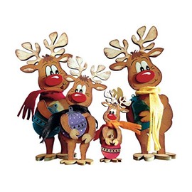 News A-RUH72F4WS Petra's Craft making Family Christmas Reindeer