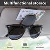 Magnetic Leather Car Sunglasses Holder, Eyeglass Hanger Clip for Sun