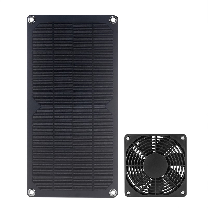 Solar Panel Single Fan 10W Weatherproof solar panel kit for